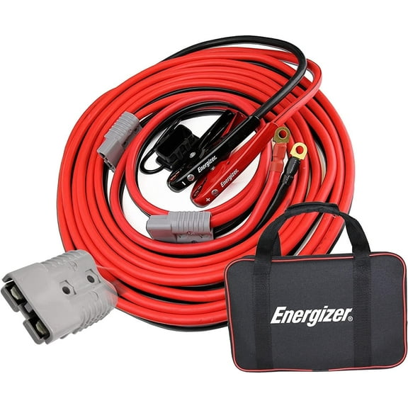 Energizer Professional Series 1-Gauge 800A 30 Ft Automotive Jump Starter Cables