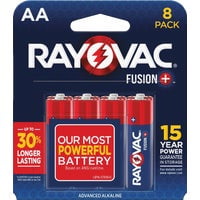 Energizer Rayovac Fusion AA Alkaline Battery - Pack of 8
