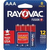 Energizer Rayovac Fusion AAA Alkaline Battery - Pack of 12