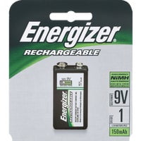 Energizer Recharge 9V Rechargeable Battery - Pack of 2