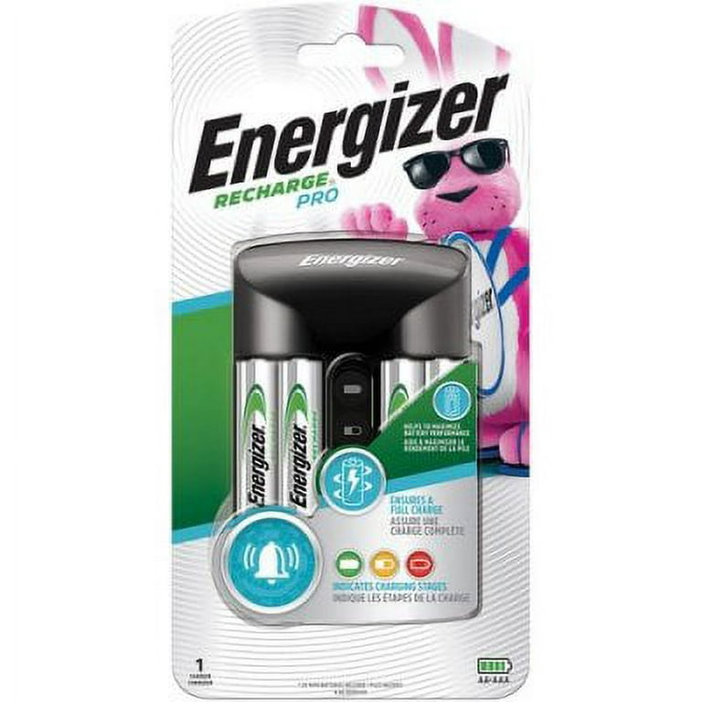 Energizer CHPROWB4 Battery Charger, AA, AAA Battery, Nick