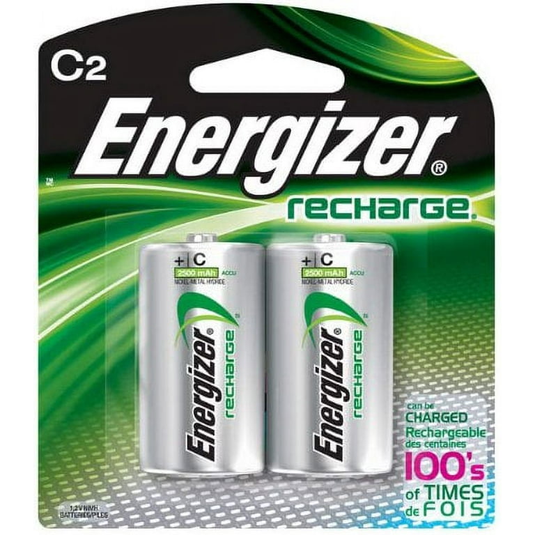 Energizer Rechargeable D Size batteries Recharge Power NiMH 2500mAh LR20  Pack