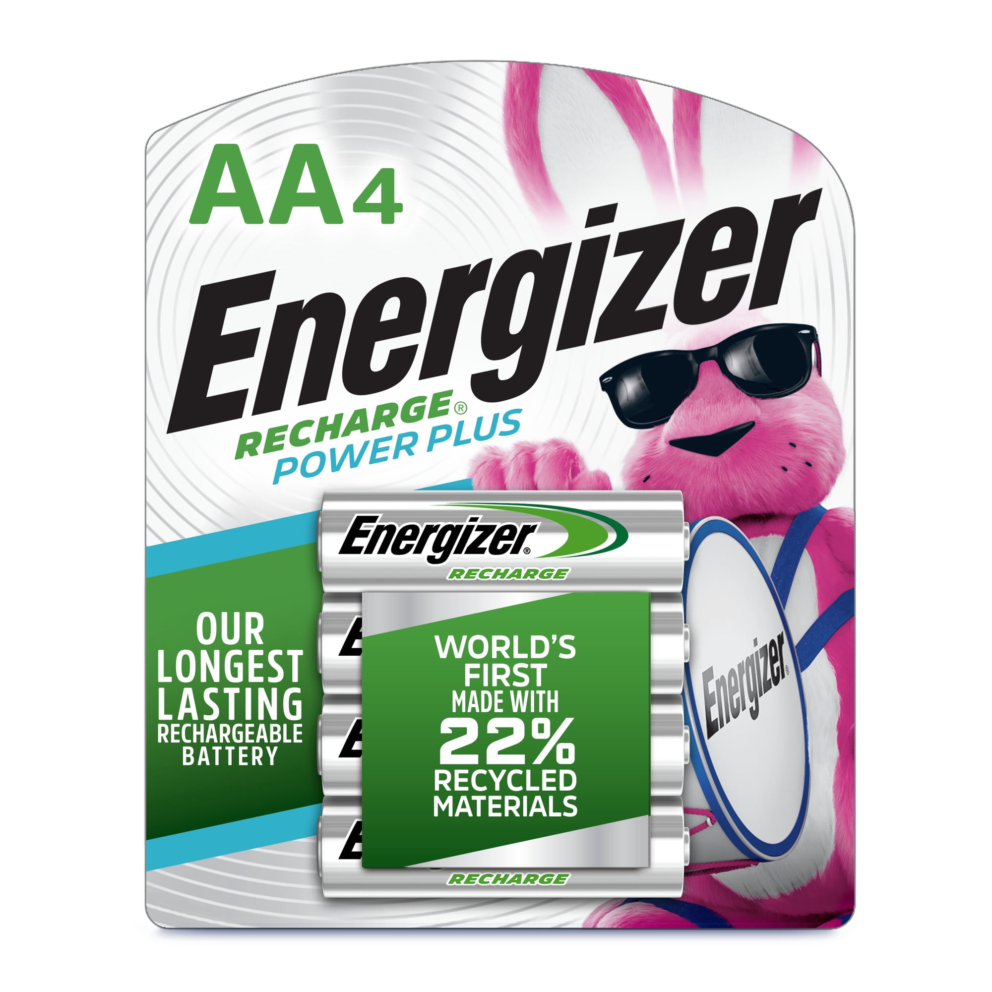 Energizer Rechargeable AA Batteries (4 Pack), Double A Batteries