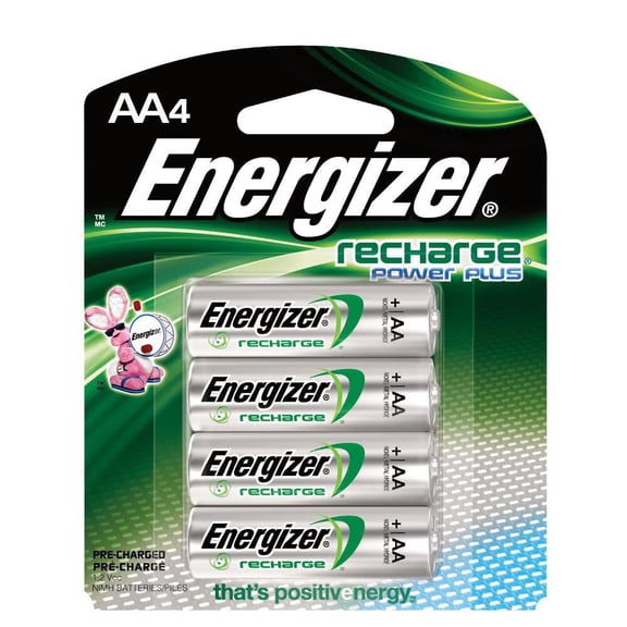 Energizer Rechargeable AA Batteries (4 Pack), Double A Batteries
