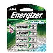 Energizer Rechargeable AA Batteries 4 Pack, Double A Batteries