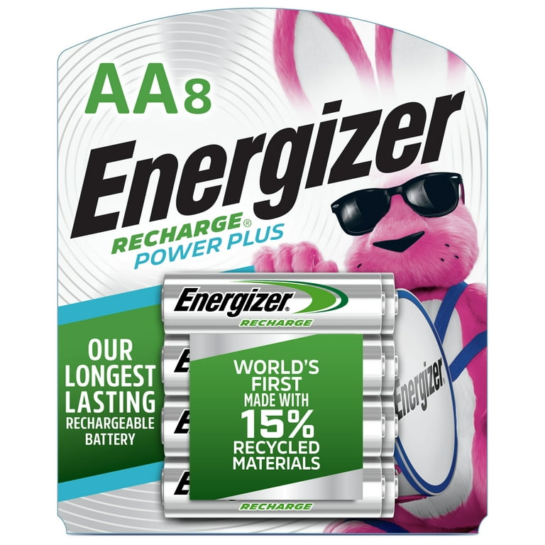 8 PILES RECHARGEABLES ENERGIZER RECHARGE EXTREME POWER HR06 AA