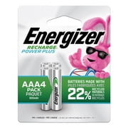 Energizer Rechargeable AAA Batteries (4 Pack) 800 mAh Triple A Batteries