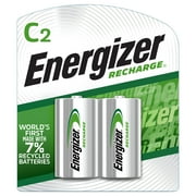 Energizer Rechargeable C Batteries 2 Pack, C Cell Batteries