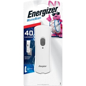 Energizer Weatheready Rechargeable Compact Handheld Light, Plug-In Rechargeable LED Light, Automatic Turn-On Emergency Flashlight, Built-In Rechargeable Battery Included