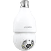 Energizer SOCKETCAMWHT Indoor/Outdoor Light Bulb Socket Dual-Band Wi-Fi Security Camera - White
