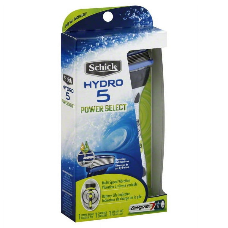 Energizer Schick Hydro 5 Power Select Power Razor Kit, 1 ea - Walmart.com
