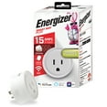 thumbnail image 1 of Energizer Smart Wi-Fi 15 Amp Wall Outlet Plug, Voice Control, Remote Access, Mobile App, 1 of 13