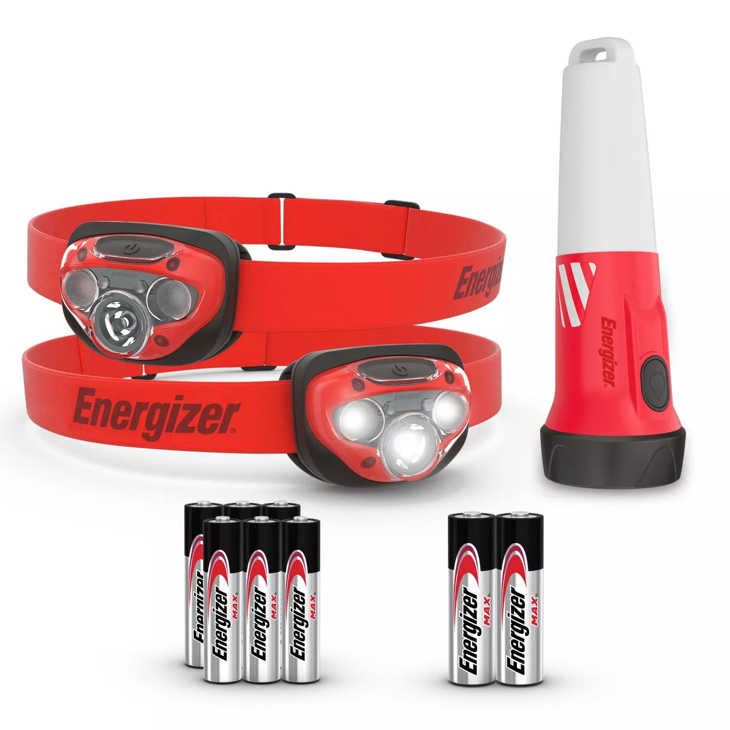 Energizer Storm Prep Light Combo Kit, 2 LED Headlamps, LED Flashlight