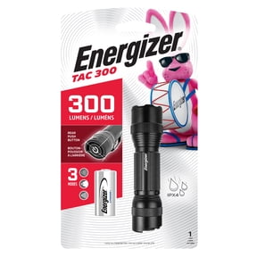 Energizer TAC 300 LED Tactical Pocket Flashlight, Bright 300 Lumens, Small, Compact and Durable Torch, for Camping, EDC, Emergency, Hunting and Running