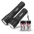 thumbnail image 1 of Energizer Flashlight Combo Pack, High Powered 1,000 Lumen Metal Torch Light and Bright 300 Lumen Mini Tactical EDC Flashlight, for Emergency, Camping, Running and Hunting, Batteries Included, 1 of 8
