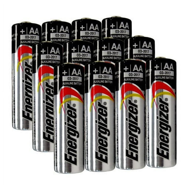 Energizer - Twelve (12) AA Size Alkaline Batteries - Bulk Packed