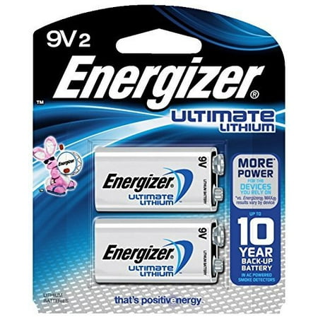 Energizer Ultimate Lithium 9V 2-Pack - L522BP2
