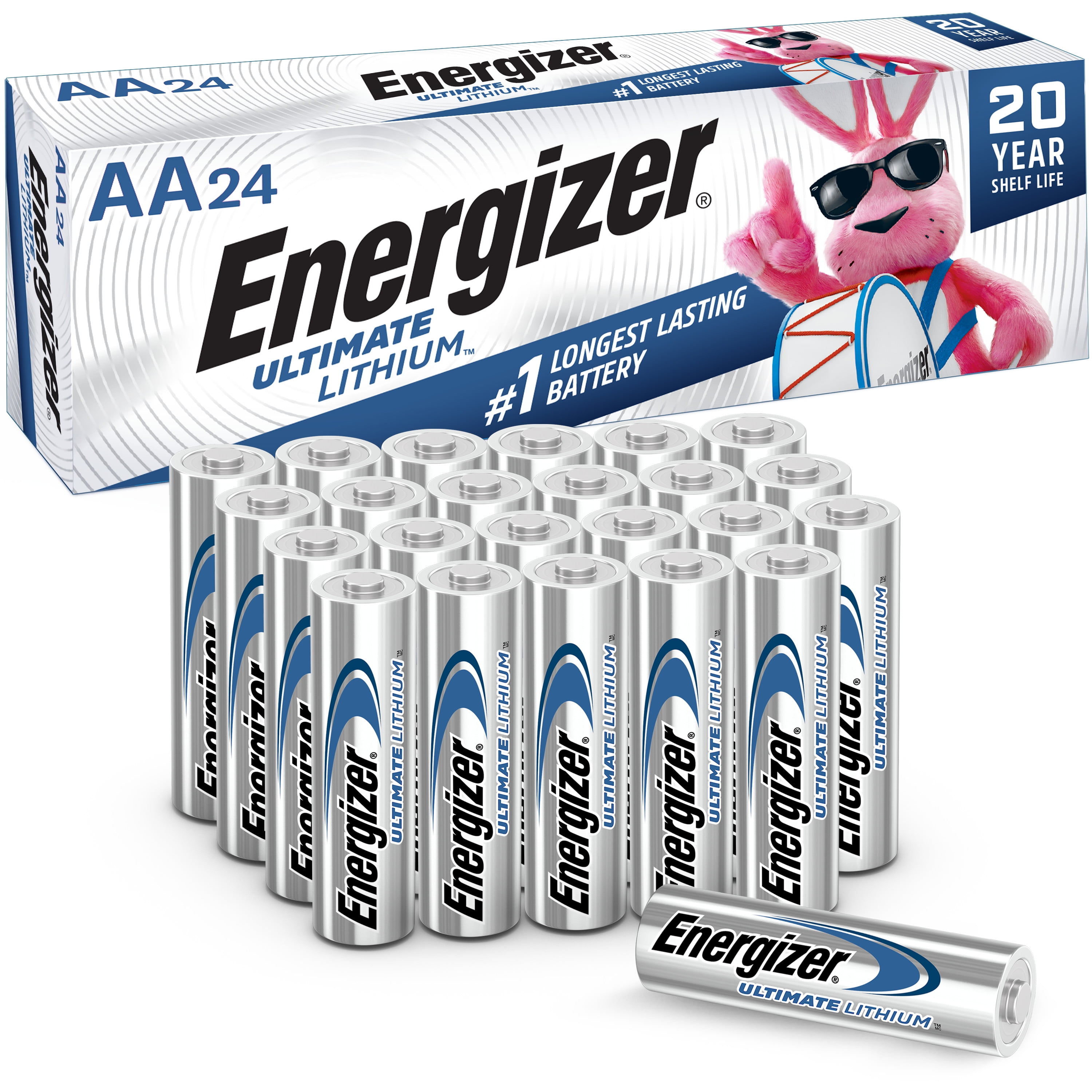 Energizer Ultimate Lithium AA Batteries (1 Pack), Double A
