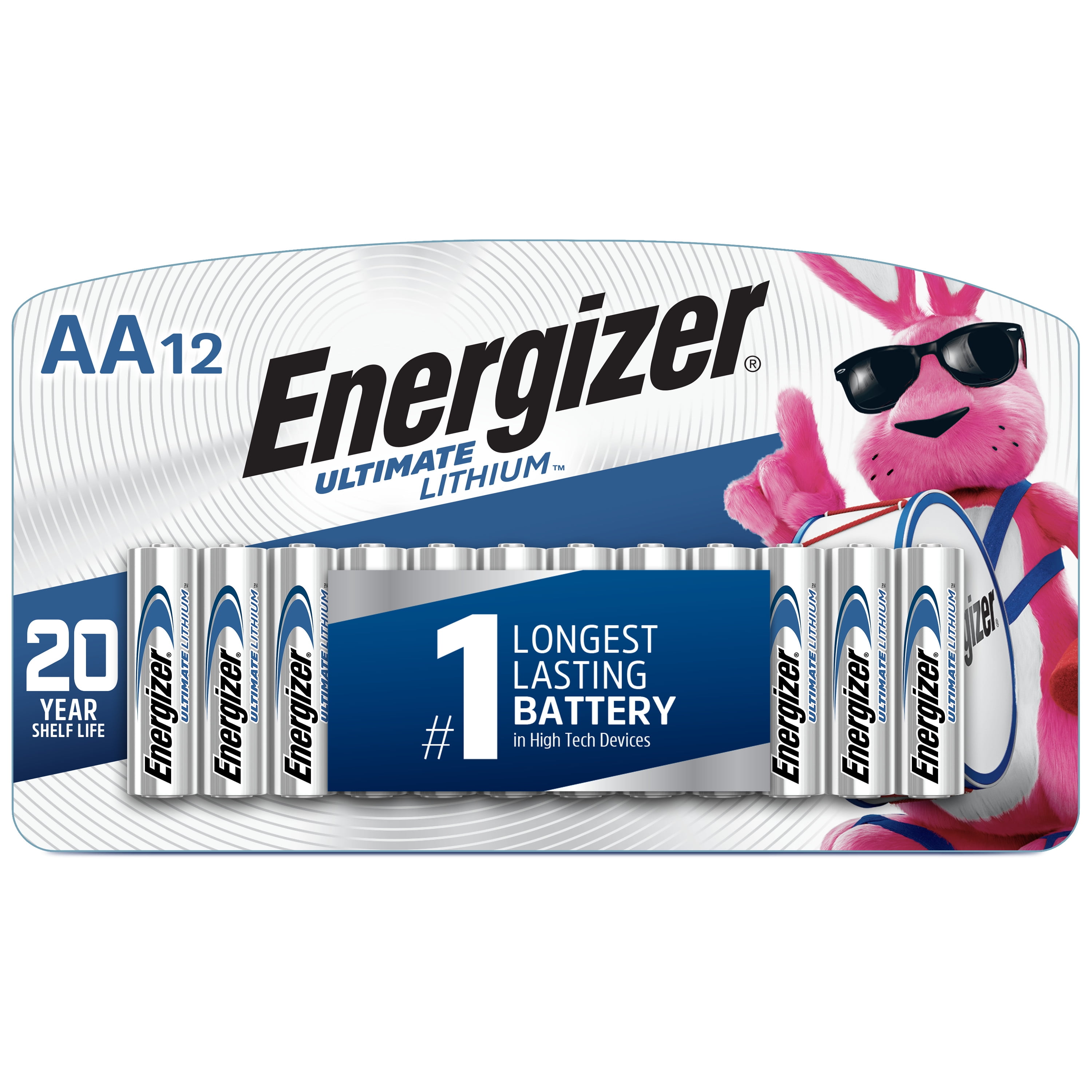 Energizer Ultimate Lithium AA 12 Battery Super Pack. 
