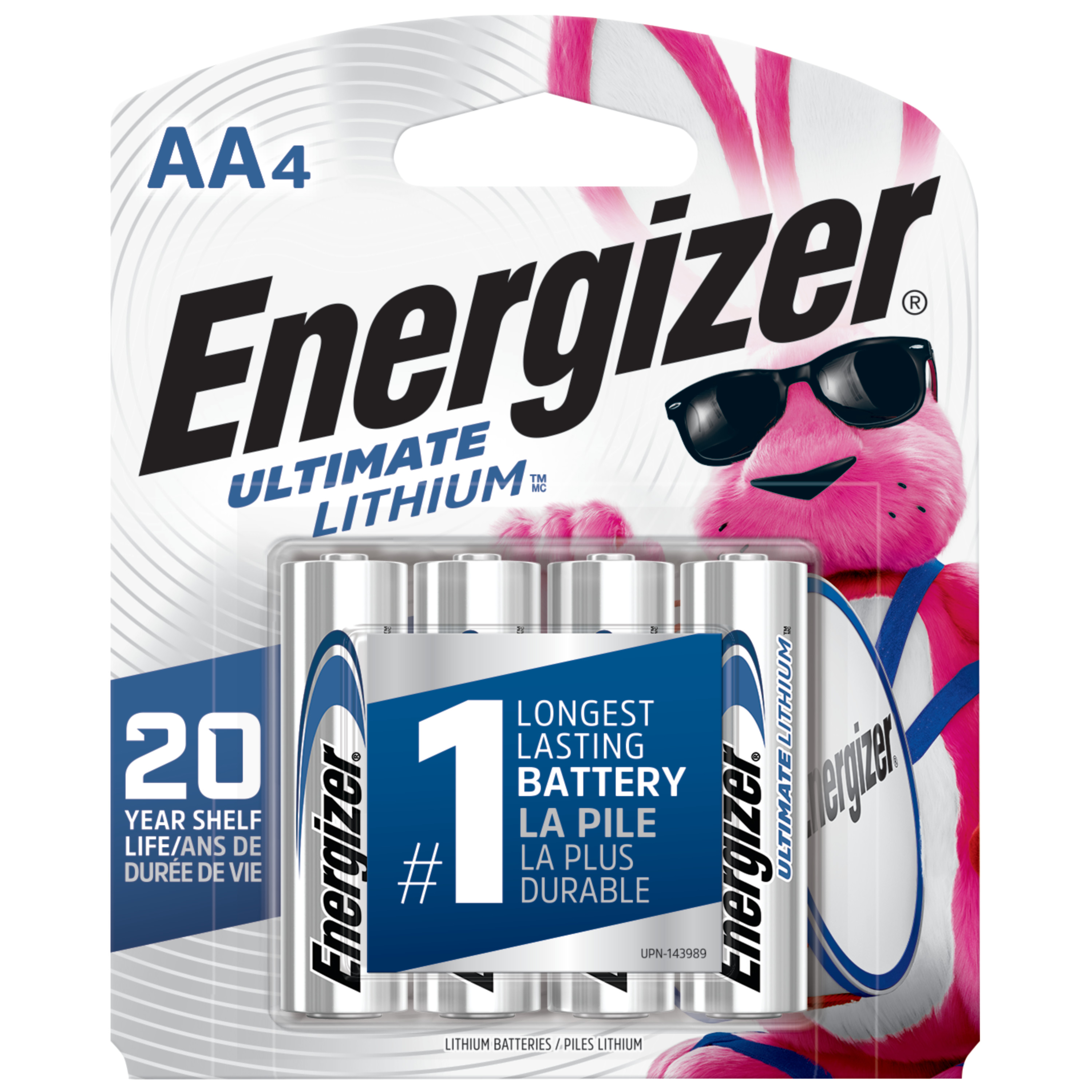 Energizer Ultimate Lithium AA Batteries (4 Pack), Double A Batteries - image 1 of 15