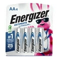 thumbnail image 1 of Energizer Ultimate Lithium AA Batteries (4 Pack), Double A Batteries, 1 of 10
