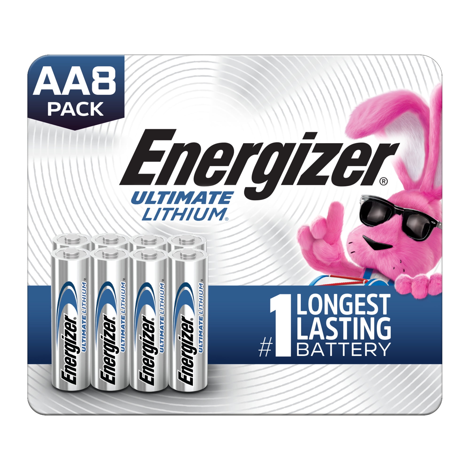 Energizer Ultimate Lithium AA Batteries (8 Pack), Double A Batteries