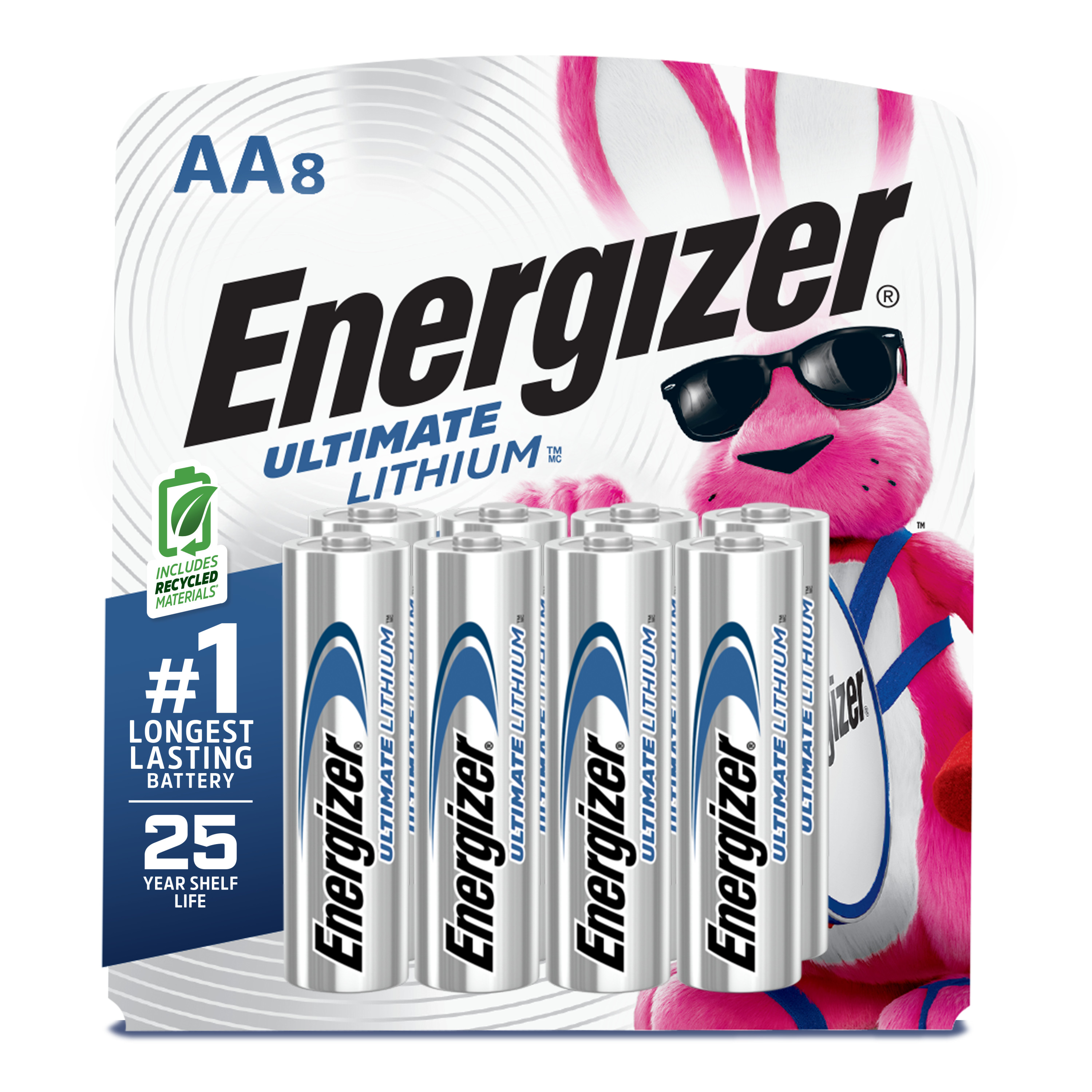 Energizer Ultimate Lithium AA Batteries 8 Pack Double A Batteries 