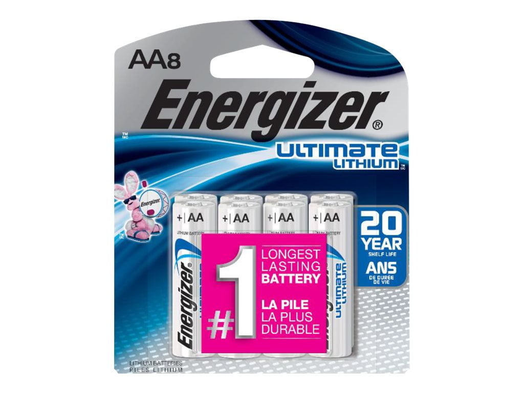 Energizer Ultimate Lithium AA Batteries, 8 Pack Lithium (Li) - Walmart.com