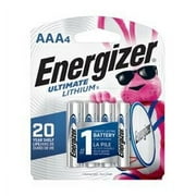 Energizer Ultimate Lithium AAA Triple A Batteries, 4 Pack 1 Pack