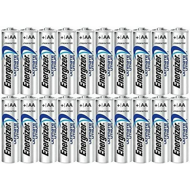  Energizer Ultimate Lithium AA Size Batteries - 20 Pack : Health  & Household