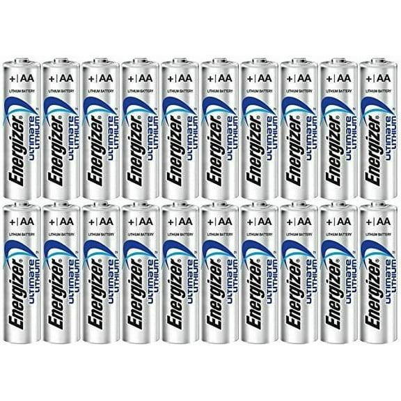 Energizer Ultimate Lithium Size AA L91 Batteries (20 Batteries in a Box)