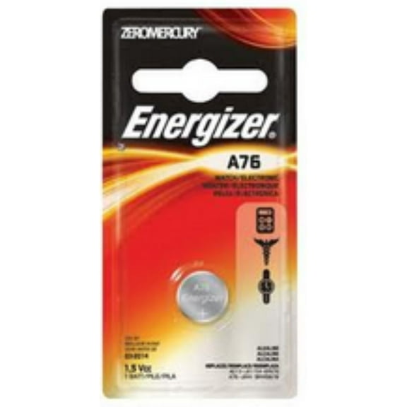 Energizer Watch Battery 1.5 Volt A76 1 Each (Pack of 6)