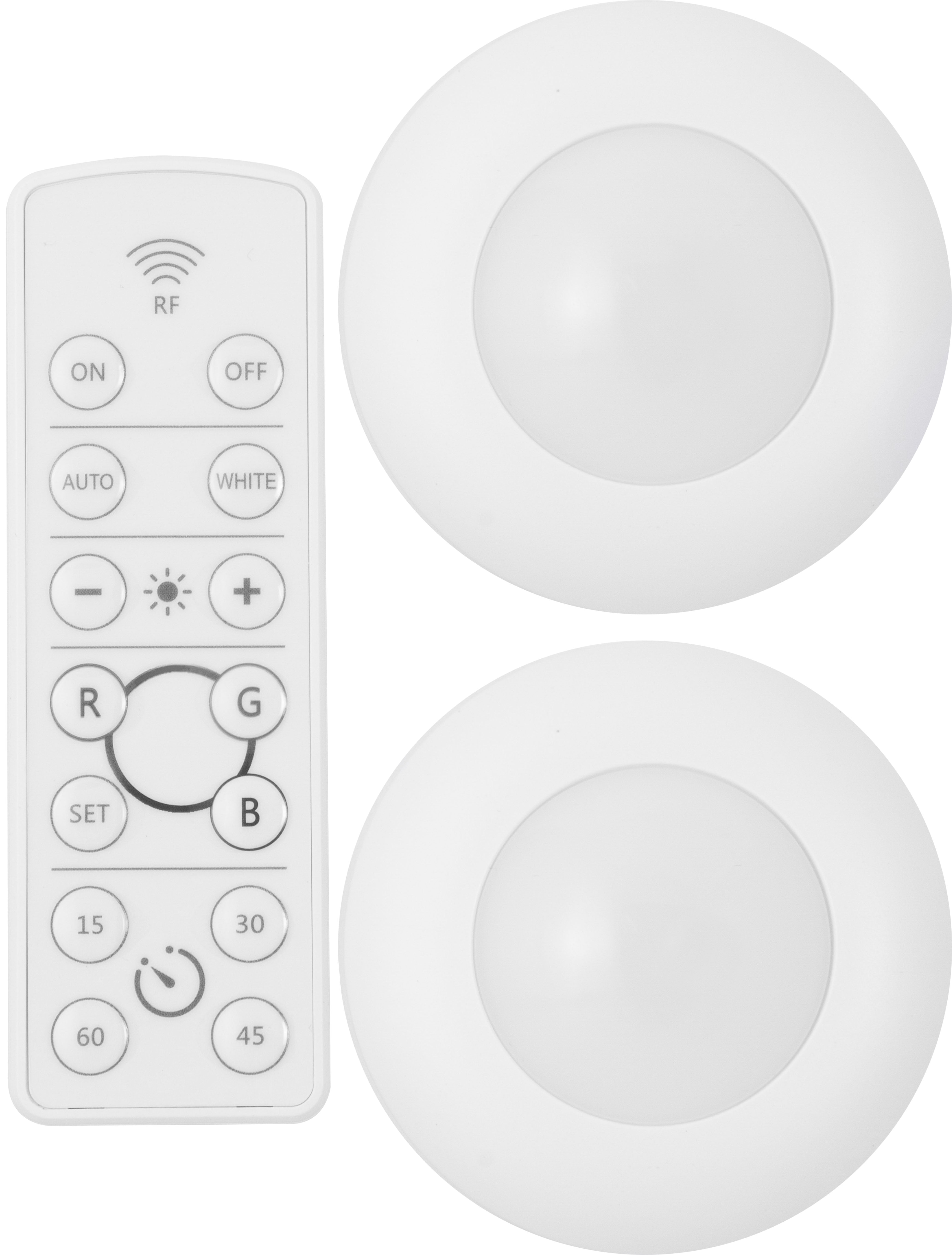 Energizer 3pk Led Puck Light Wireless Color Changing Cabinet Lights With  Remote White : Target