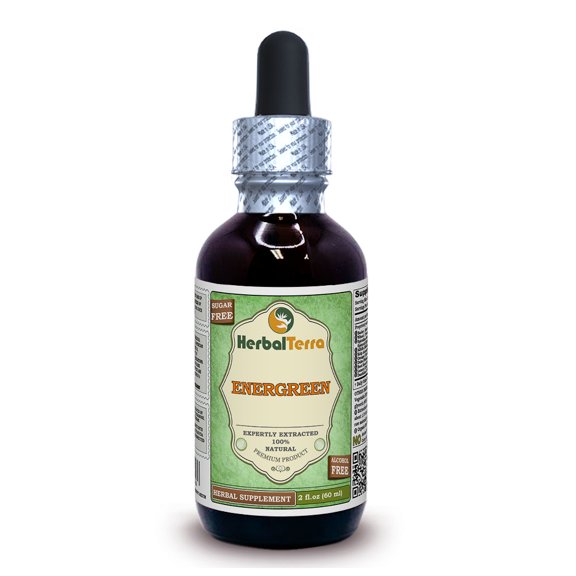 Energreen ALCOHOL-FREE, KETO Friendly, Absolutely Natural Expertly Extracted by Trusted HerbalTerra brand Liquid Extract. Proudly made in USA. Glycerite 2 Fl.Oz