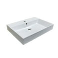 thumbnail image 1 of Energy 60.01 Wall Mount/Vessel Bathroom Sink in Ceramic White with One Faucet Hole, 1 of 2
