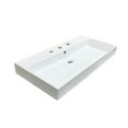 thumbnail image 1 of Energy 85.03 Wall Mount/Vessel Bathroom Sink in Ceramic White with Three Faucet Holes, 1 of 2