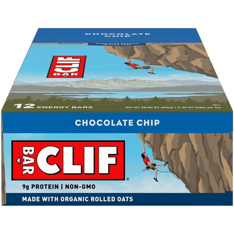 Energy Bar, Chocolate Chip, 2.4 oz, 12/Box Energy Bar, Chocolate Chip, 2.4 oz, 12/Box