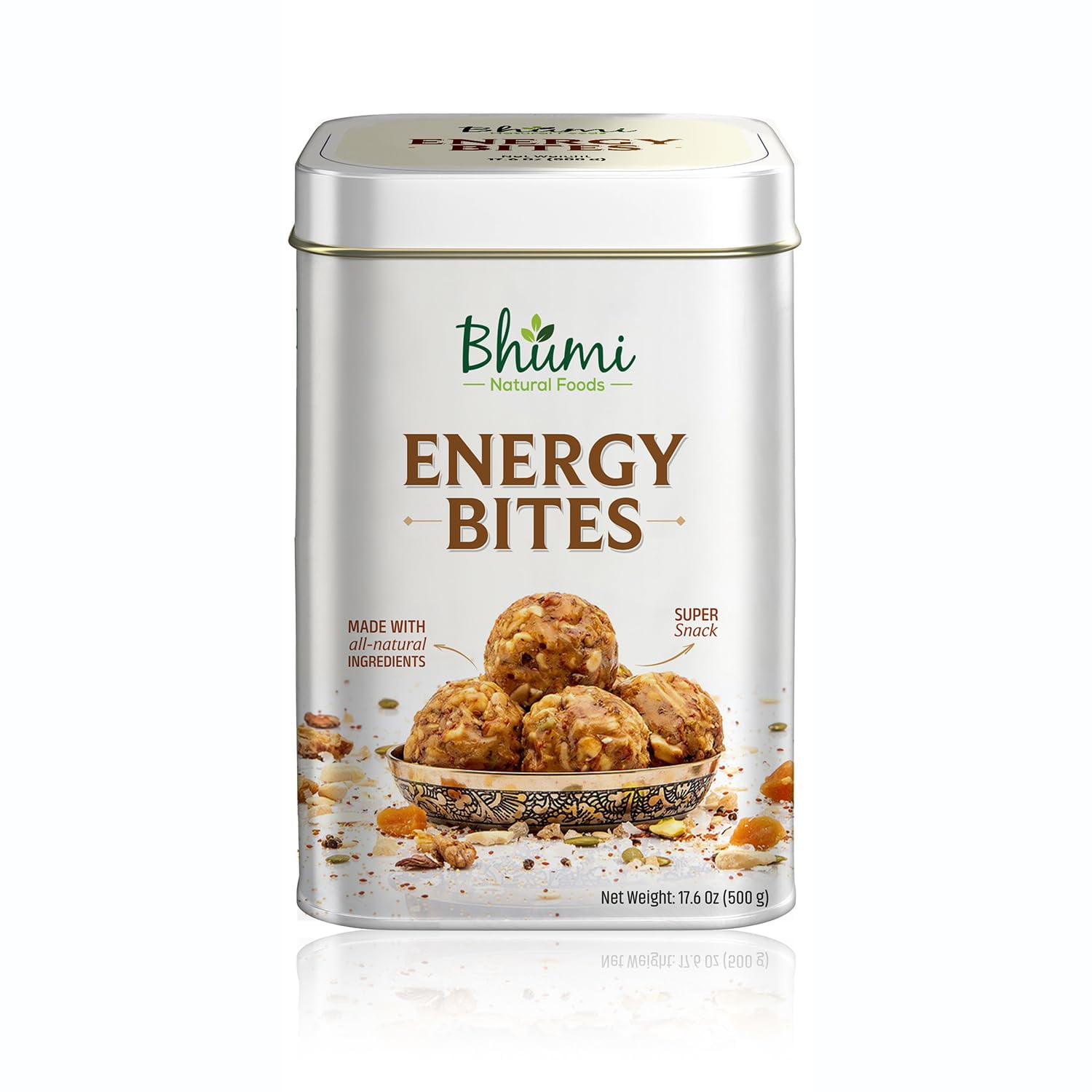 Energy Bites by Bhumi, YPF5 made with Coconut, Ghee, Nuts, Jaggery