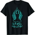 thumbnail image 1 of Energy Chakra Holistic Healing Hands Buddha Reiki Master T-Shirt men and women can wear, black, white, gifts, 1 of 4
