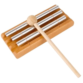 Energy Chime Hand Bells Trios 3 Tone Percussion Teacher Tools Reminder Tuned Energy Chimes Music Instrument with Mallet