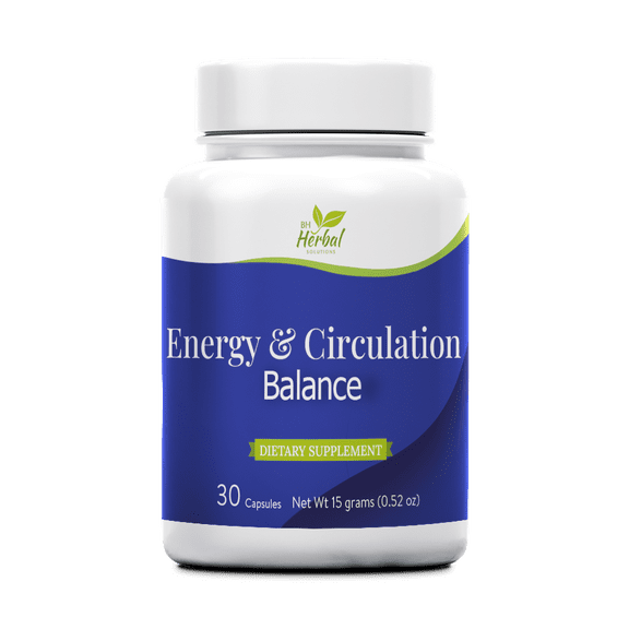 Energy & Circulation Natural Herbal Supplement for Balance Support