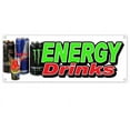 thumbnail image 1 of Energy Drinks 13 oz Vinyl Banner With Metal Grommets, 1 of 5