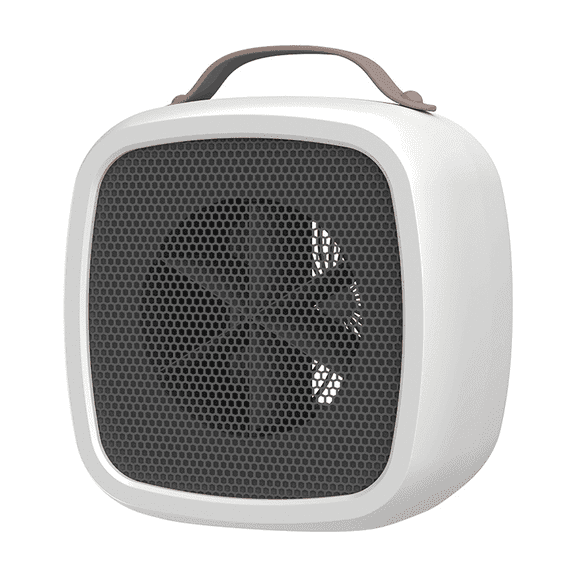 Energy Efficient Electric Heater – Ceramic Space Heater with Tip-Over and Overheat Protection for Bathroom, Bedroom, Office – Portable Indoor Heater, 1000W, White