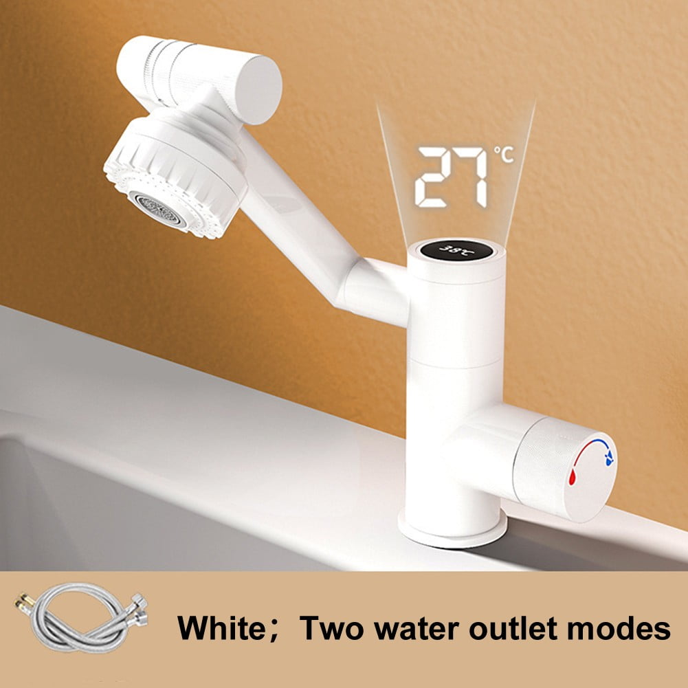 Energy Efficient Faucet Digital Display Faucet Luxury Home Decor Black Bubble Aerator Technology Copper Material