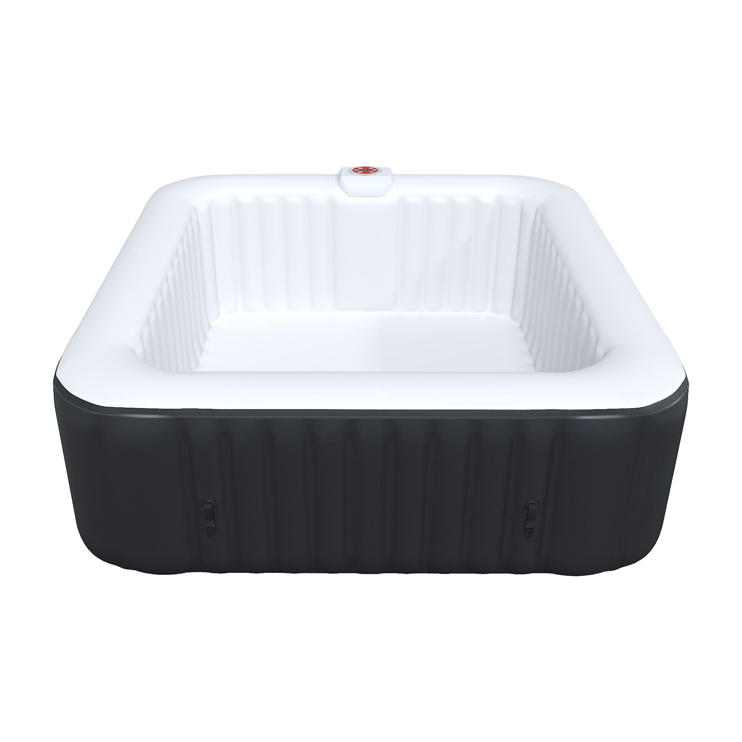 Energy-Efficient Inflatable Square Hot Tub, 4-6 Person Outdoor Spa ...