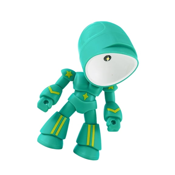 Energy Efficient LED Desk Styles Night Light Robot Friend with Automatic Light Sensing Technology for Safe Family Use