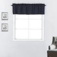 thumbnail image 1 of Energy Efficient Rod Pocket Window Curtain Valance, 52"W x 18"L, Navy Blue, 1 of 5