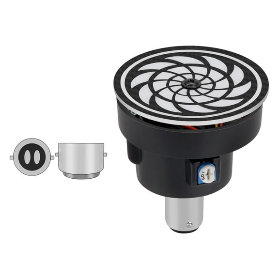 Energy Efficient Rotating LED Tail Light Strong Aluminum Build 360 Degree Visibility For Motorcycle & Electric Bike