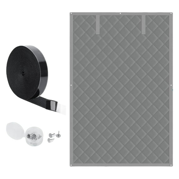 Energy Efficient Window Insulation Thick Oxford Fabric Curtain For Cold Weather Noise Reduction Thermal Protective