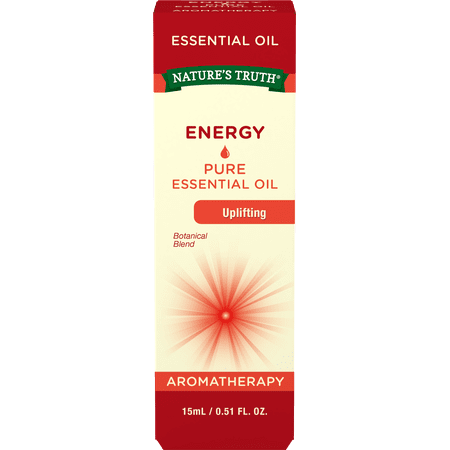 Energy Essential Oil Blend | 15 mL | 100% Pure & Undiluted | GC/MS Tested | Great for Diffusers | by Nature's Truth